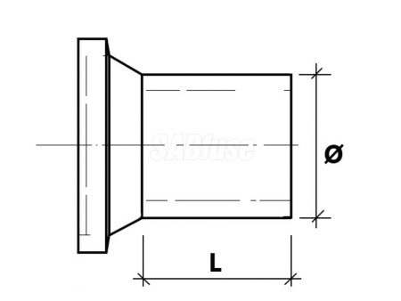 Бурт под фланец длинный PN16 SDR11 PE100 D32